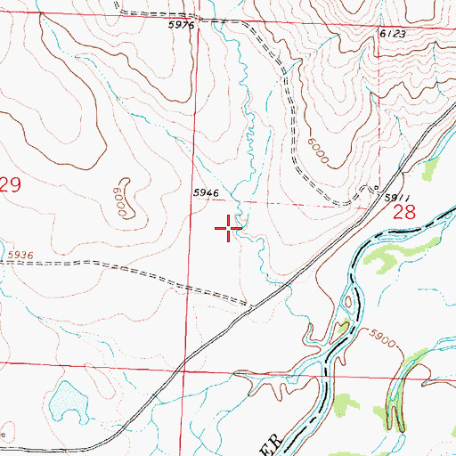 Topographic Map of York Gulch, MT