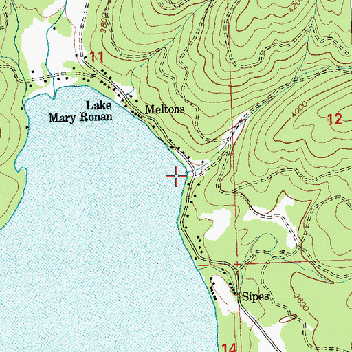 Topographic Map of Meltons, MT