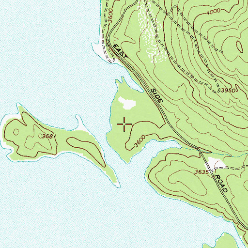 Topographic Map of Murray Bay Campground, MT