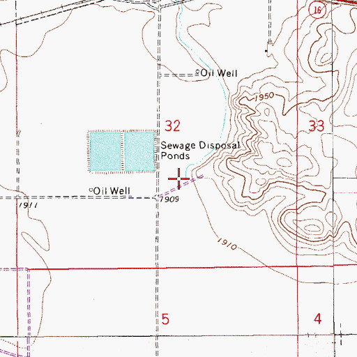 Topographic Map of Clover Creek, MT