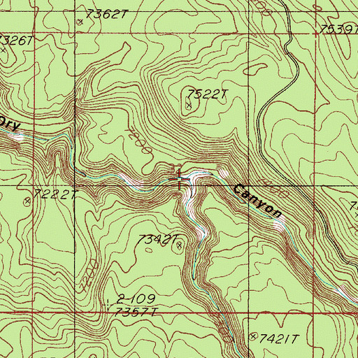 Topographic Map of Black Bear Canyon, MT