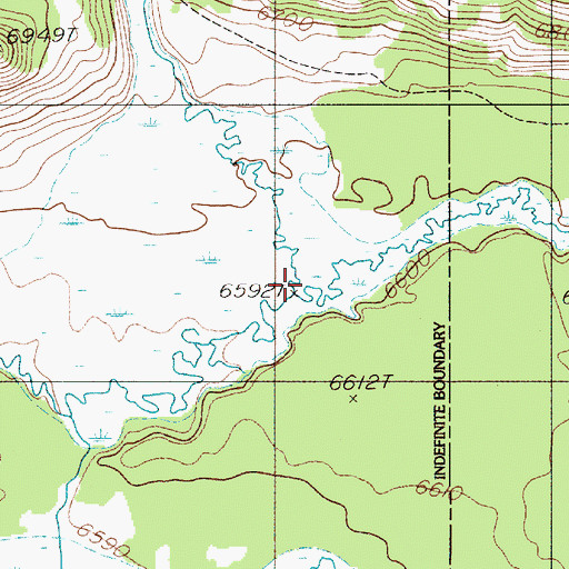 Topographic Map of Gneiss Creek, MT