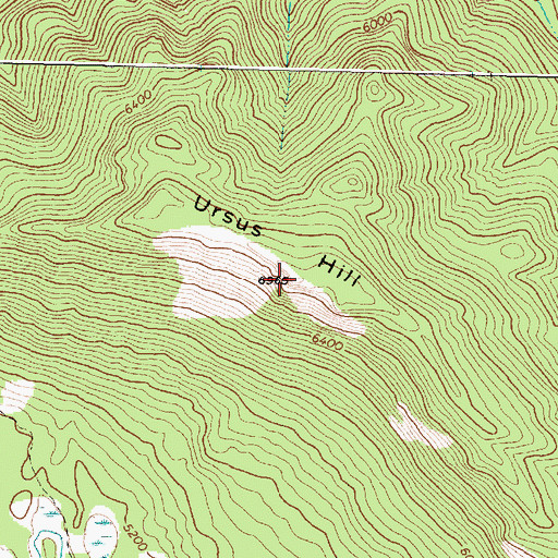 Topographic Map of Ursus Hill, MT