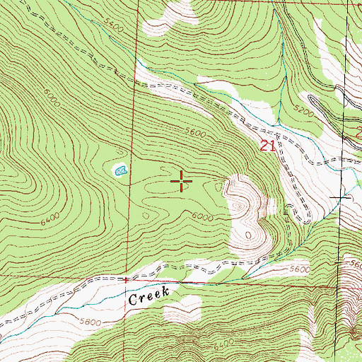 Topographic Map of Rattlesnake Wilderness, MT