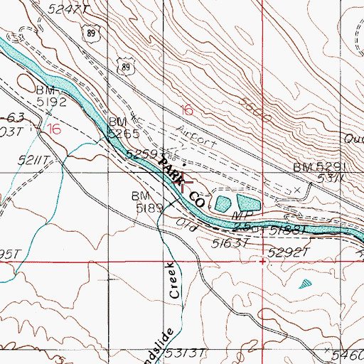 Topographic Map of Queen of the Waters Sportsmans Access, MT