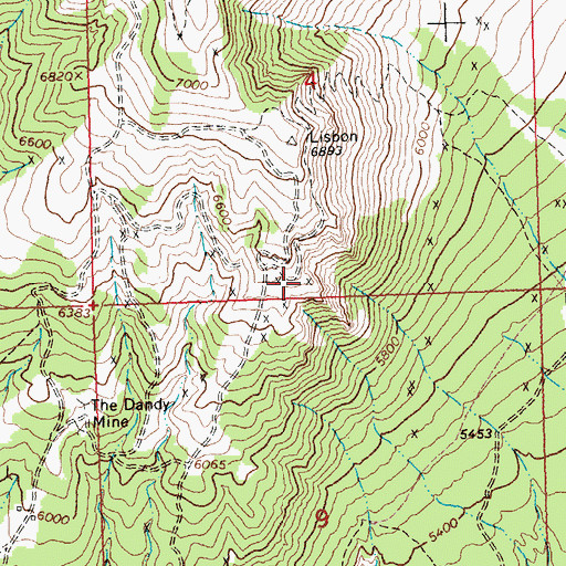 Topographic Map of CM and M Pit, MT