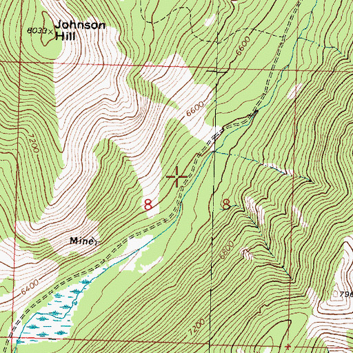 Topographic Map of SE NW Section 9 Mine, MT