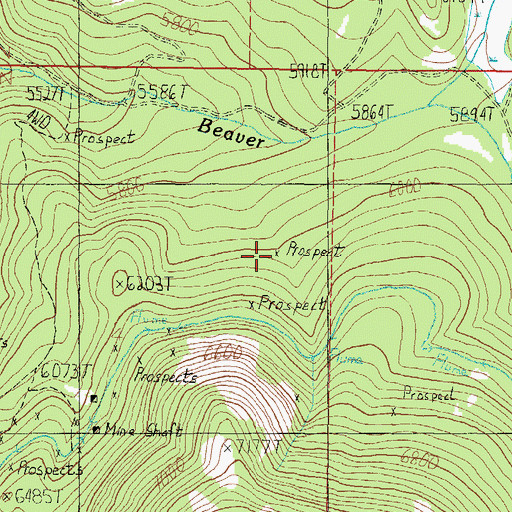 Topographic Map of SE NE Section 4, MT