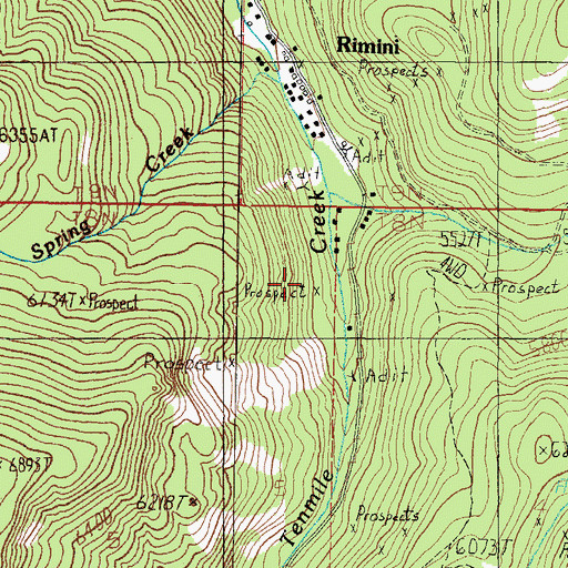 Topographic Map of Conflict, MT