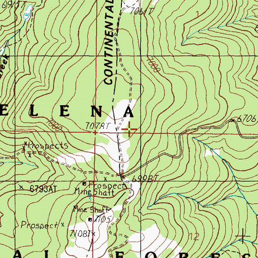 Topographic Map of NW NW Section 13, MT