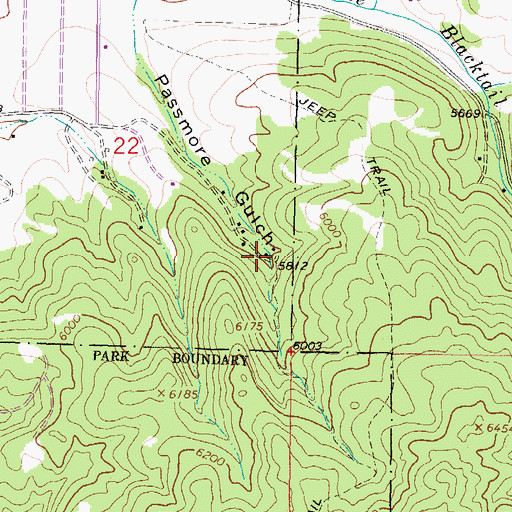 Topographic Map of 02N07W22DDA_01 Well, MT