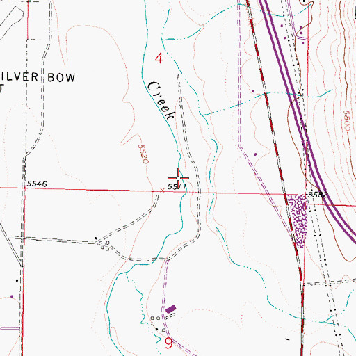 Topographic Map of 02N07W04DCC_01 Spring, MT