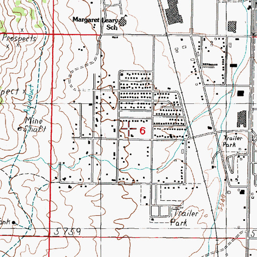 Topographic Map of 02N07W06BDD_01 Well, MT