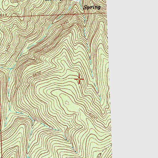 Topographic Map of 04N19W07DCD_01 Spring, MT