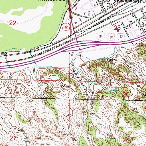 Topographic Map of 06N40E23CC__01 Well, MT
