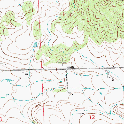 Topographic Map of 06N20W01CDCD01 Well, MT