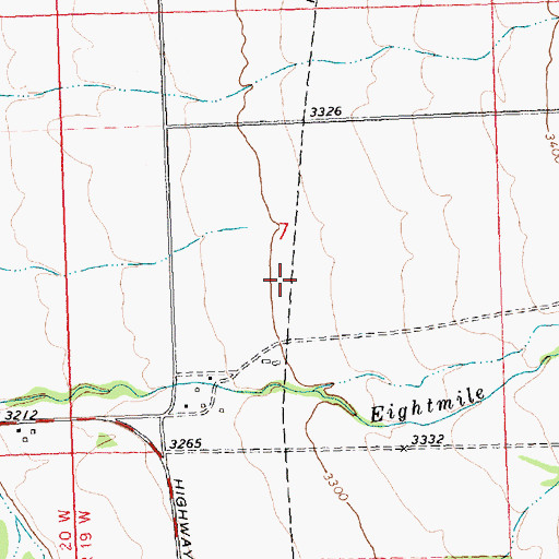 Topographic Map of 10N19W07DBBC01 Well, MT