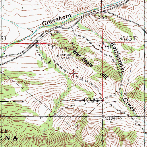 Topographic Map of 10N05W10ADBB01 Well, MT