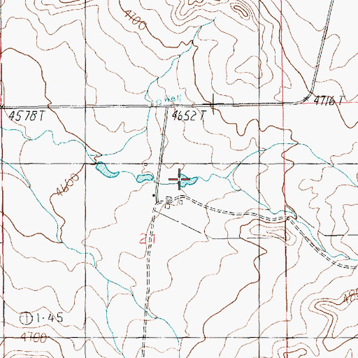 Topographic Map of 11N16E21AC__02 Well, MT
