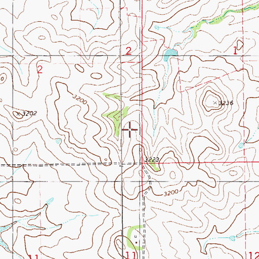 Topographic Map of 11N61E06DDAD01 Well, MT