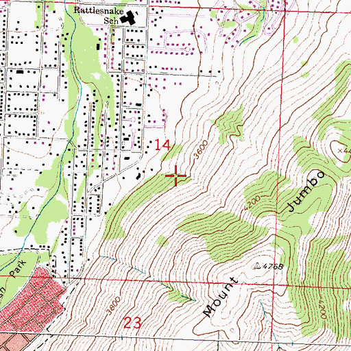 Topographic Map of 13N19W14DB__01 Well, MT