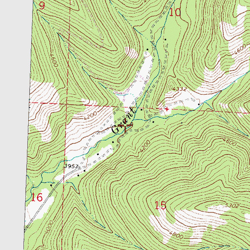Topographic Map of 14N19W15BABD01 Well, MT