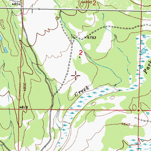 Topographic Map of 14N09W02CADD01 Well, MT