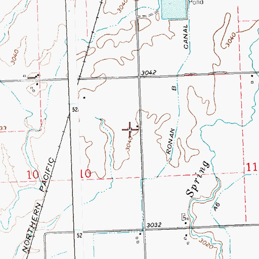 Topographic Map of 20N20W10ADA_01 Well, MT