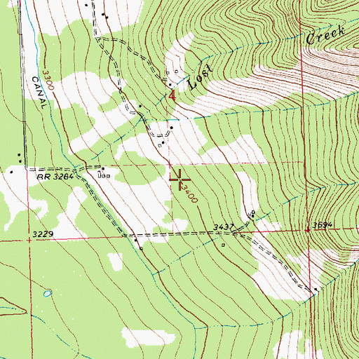 Topographic Map of 20N19W04DCBA01 Well, MT