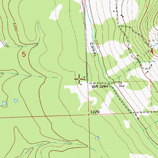 Topographic Map of 20N19W05DDA_01 Well, MT