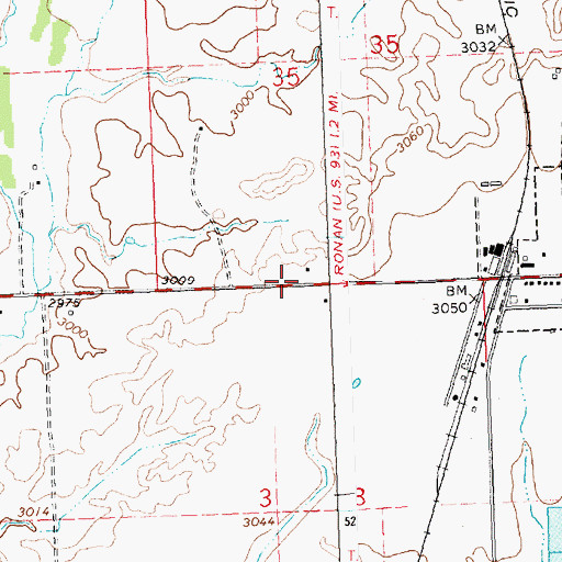 Topographic Map of 21N20W35CDC_01 Well, MT