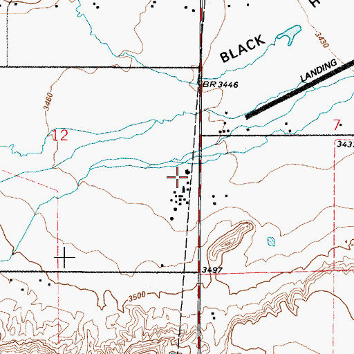 Topographic Map of 21N03E12DADA01 Well, MT