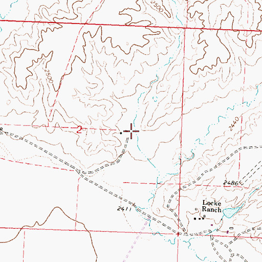 Topographic Map of 21N29E02DABB01 Well, MT