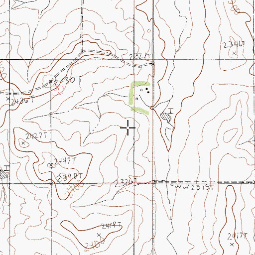 Topographic Map of 25N54E30DA__01 Well, MT