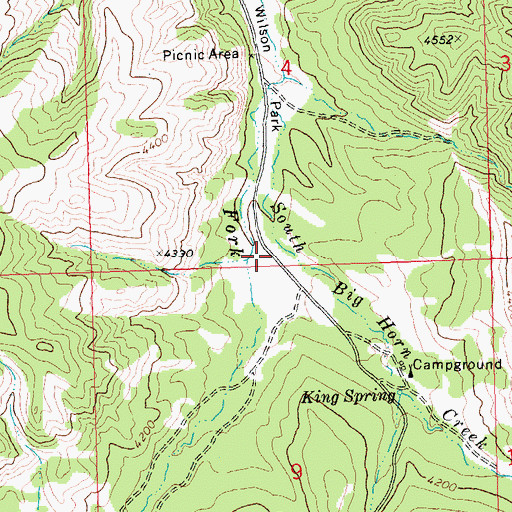 Topographic Map of 25N24E04CDDD01 Well, MT