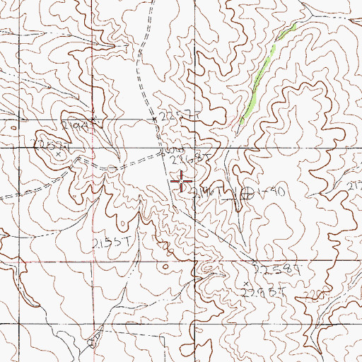 Topographic Map of 26N56E20C___01 Well, MT