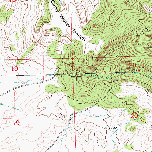 Topographic Map of 26N24E20BBBC01 Well, MT