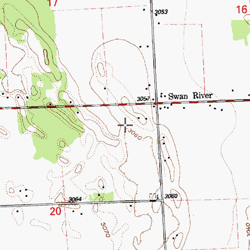 Topographic Map of 27N19W20AA__01 Well, MT