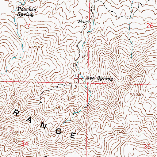 Topographic Map of Asa Spring, AZ
