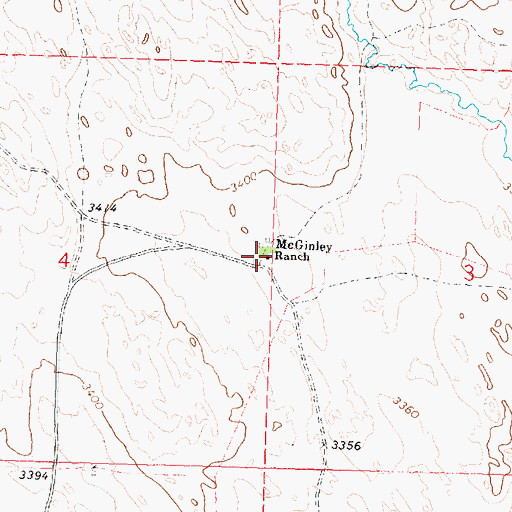 Topographic Map of McGinley Ranch, NE