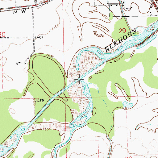 Topographic Map of Union Creek, NE