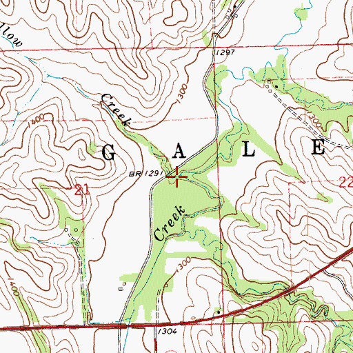 Topographic Map of Willow Creek, NE