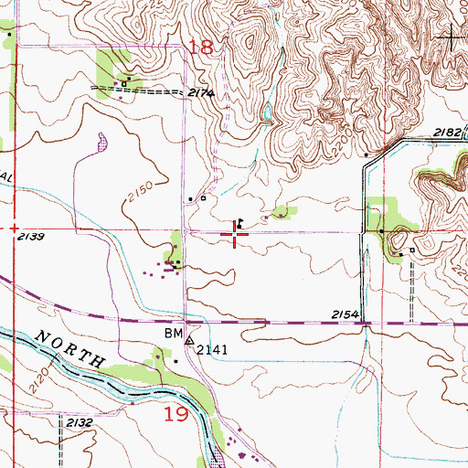 Topographic Map of Willow Springs School, NE