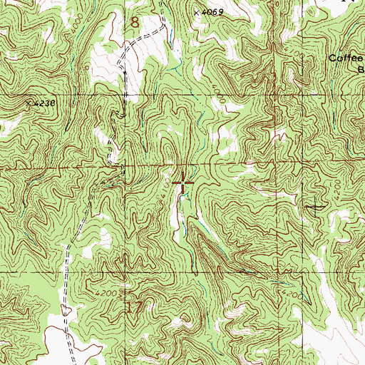 Topographic Map of Pine Ridge Trail, NE