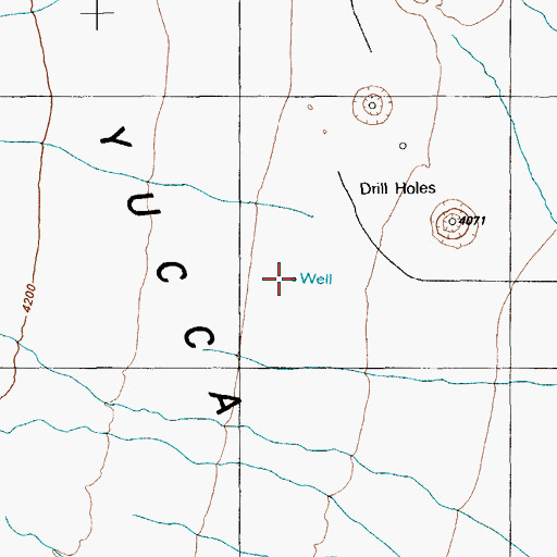 Topographic Map of Drill Hole D, NV