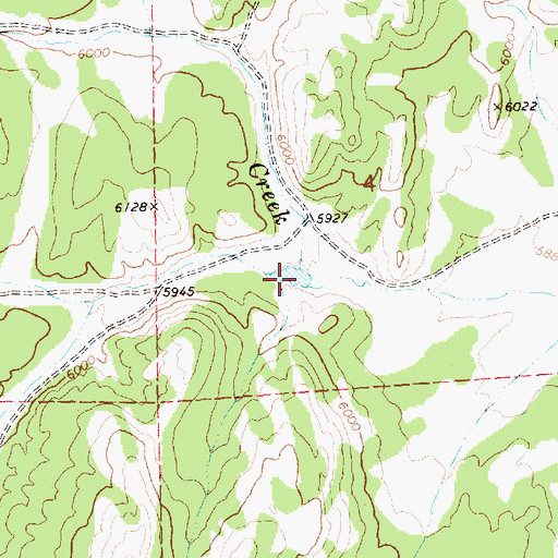 Topographic Map of Hunter Draw, NV