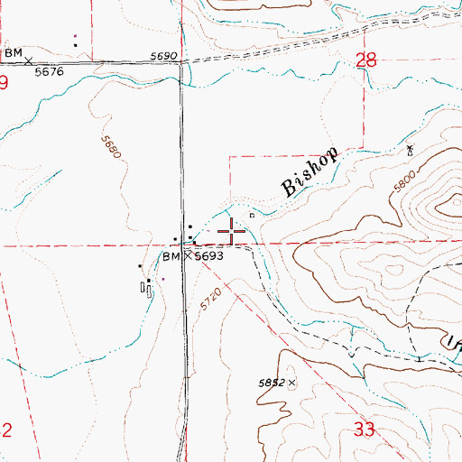 Topographic Map of Indian Hollow, NV