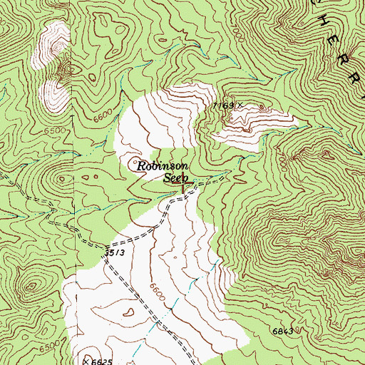 Topographic Map of Robinson Seep, NV