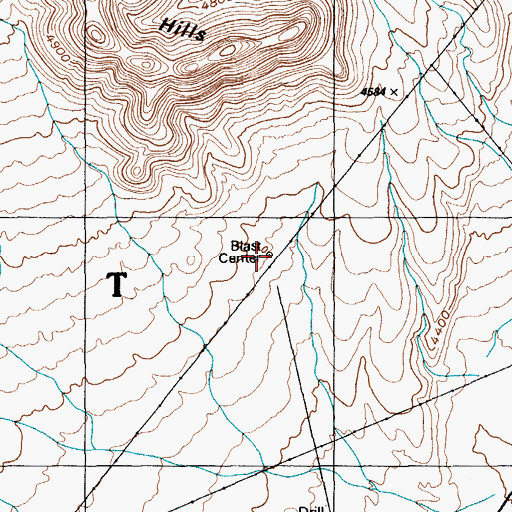 Topographic Map of Smoky, NV