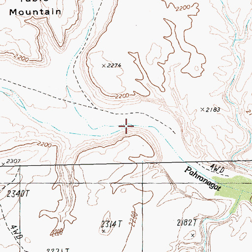 Topographic Map of Dead Man Wash, NV